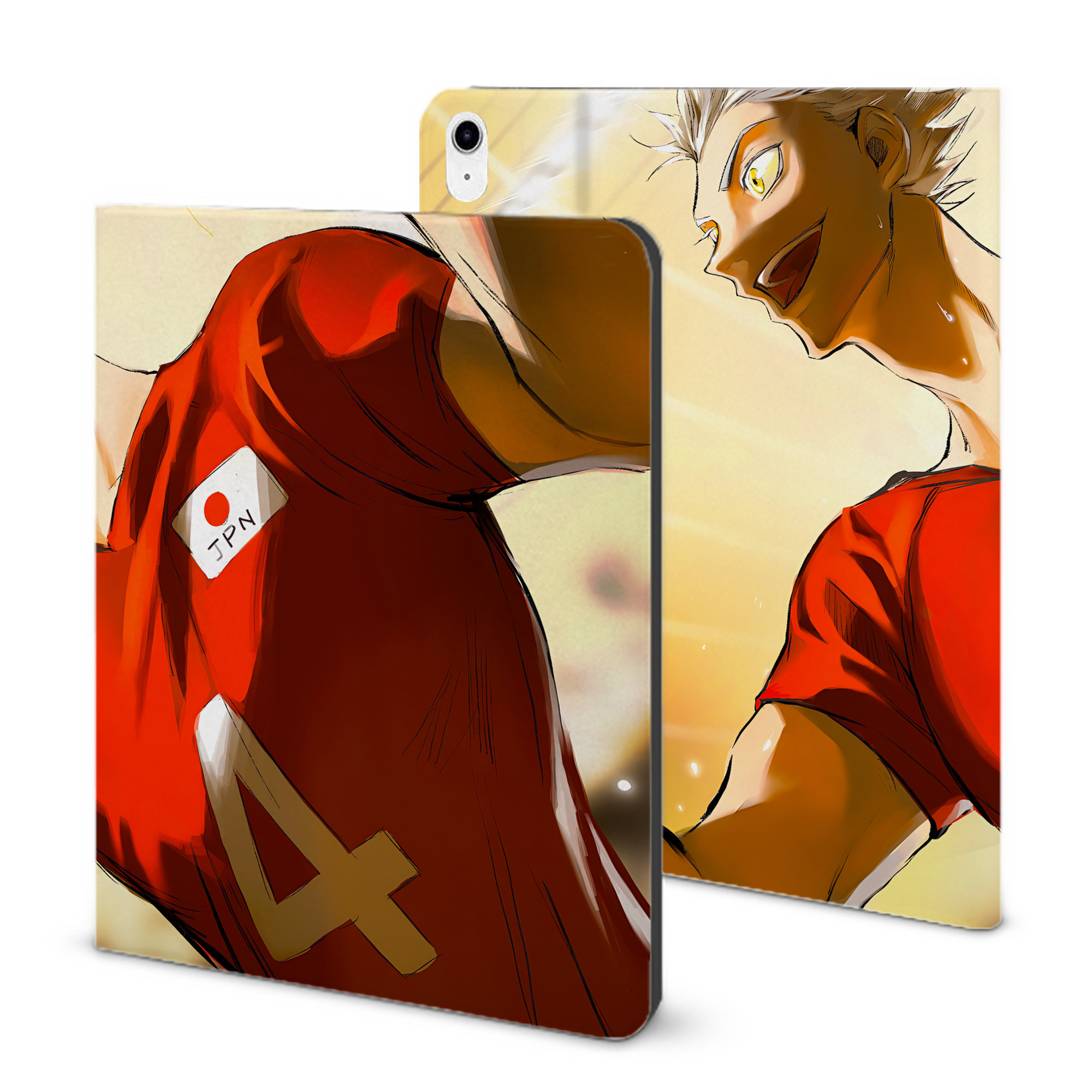 （画像用） ハイキュー!! Haikyu!! IPad ケース ブック型 PUレザー TPU 耐衝撃 軽量 薄型 ペン収納なし 全面保護 IPad 各モデル対応